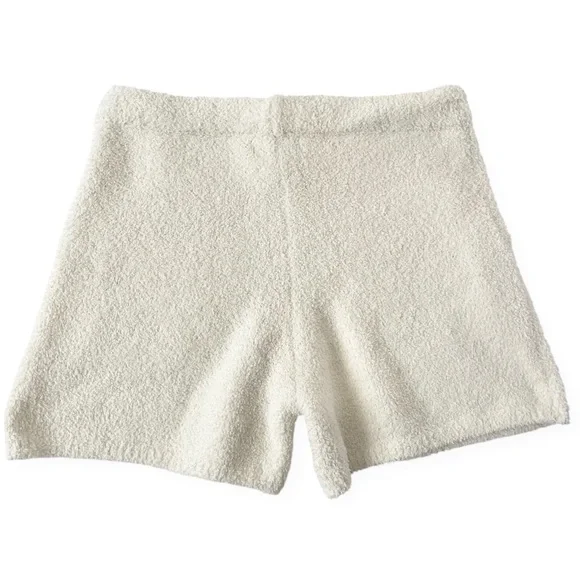 Barefoot Dreams Eco CozyChic Hoodie Lounge Shorts Almond womens small ivory cozy - Picture 3 of 5